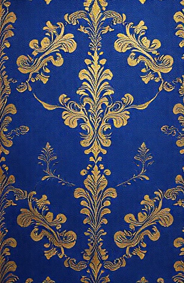 Royal Blue And Gold Wallpaper