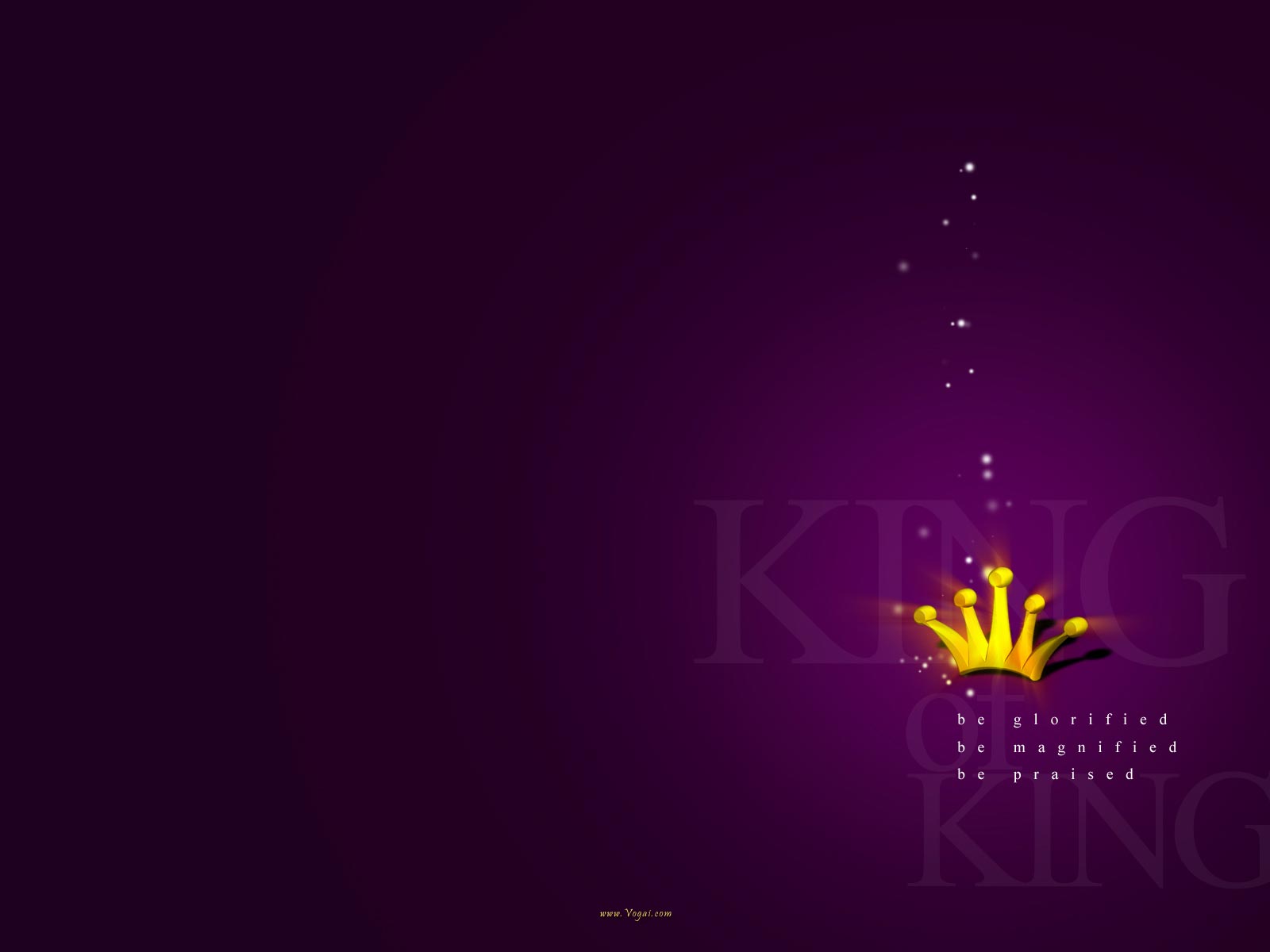 Christian Graphic King Of Kings Violet Background