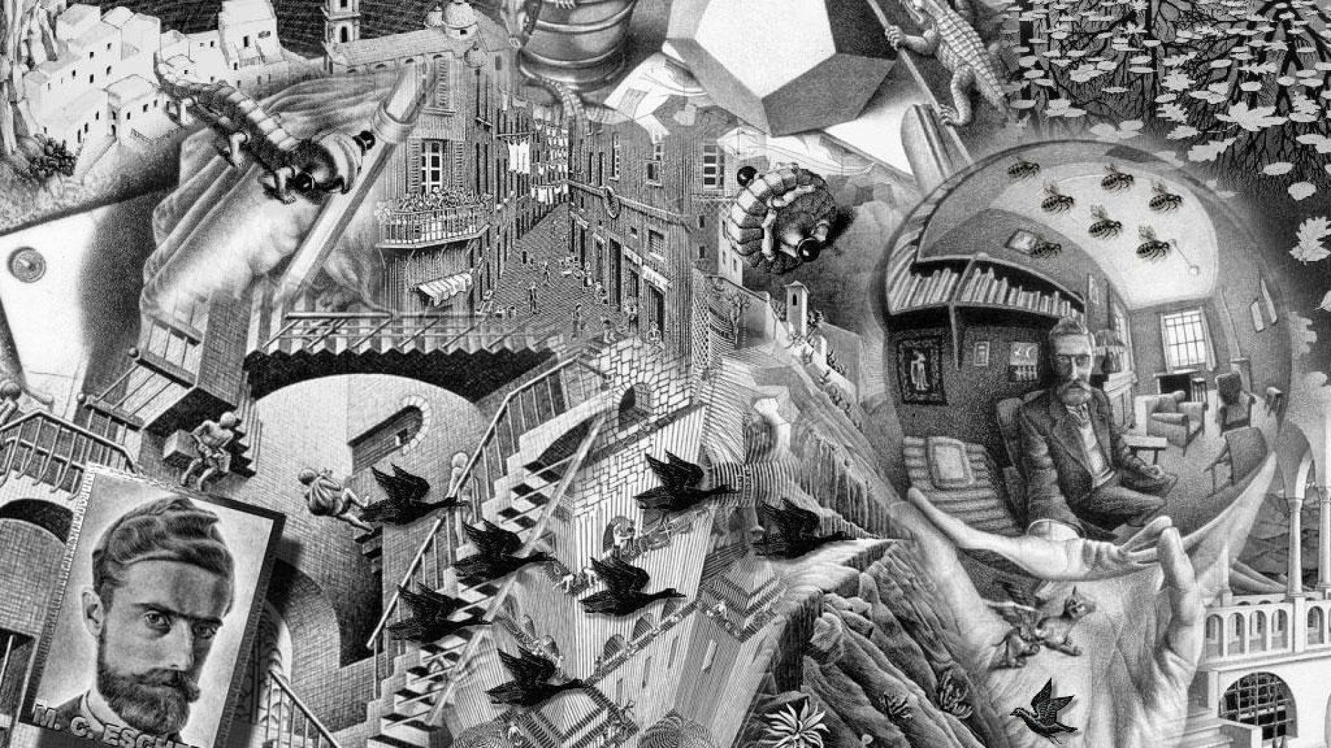 49 M C Escher Wallpaper Wallpapersafari