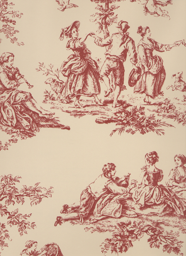 some classic examples of Toile de Jouy Wallpaper