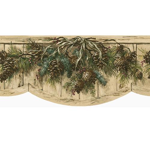 Free download Pinecone Swag Wallpaper Border [500x500] for your Desktop, Mobile & Tablet