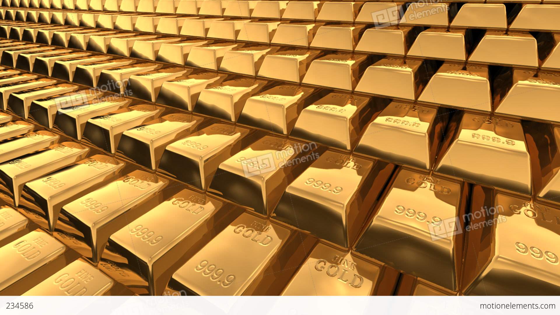 Gold Bar A Stock Animation
