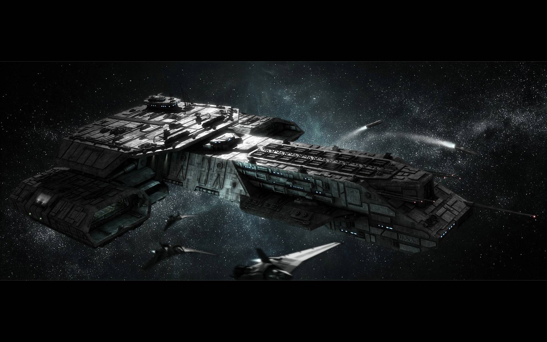 Stargate Spaceships Wallpaper