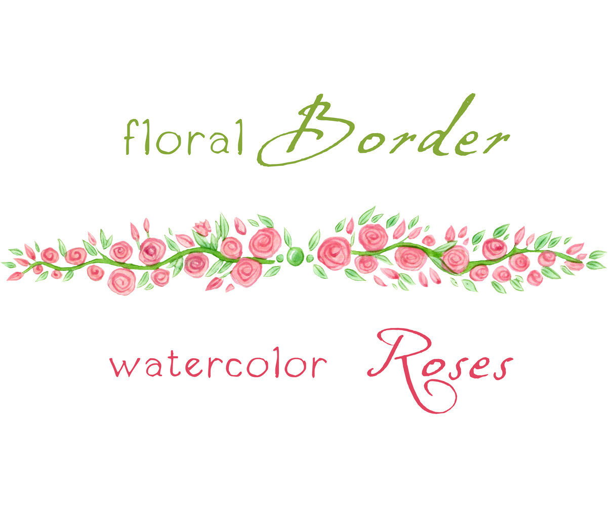 Digital Clipart Watercolor Flowers By Swiejkoforprint