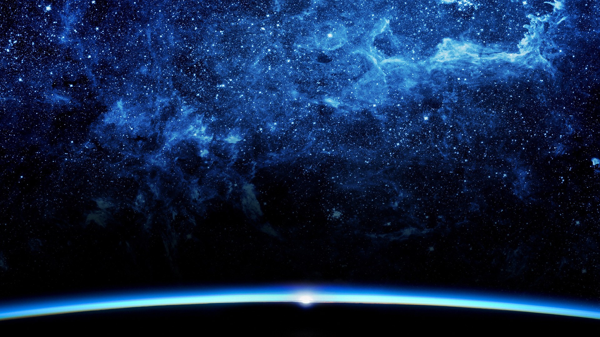 Pretty Blue Galaxy Space HD Background Desktop Wallpaper
