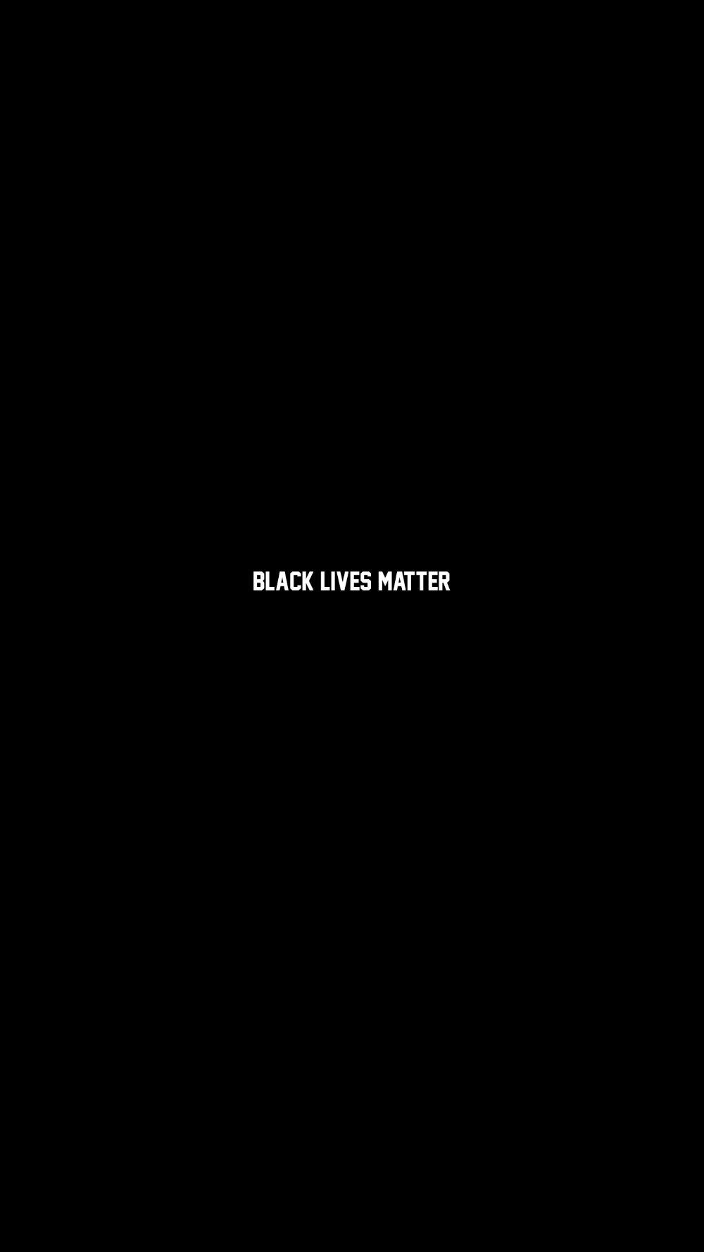 Blackout Wallpaper In Lives Matter Black