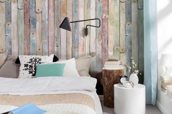 Listing Wood Planks Pattern Photography Wall