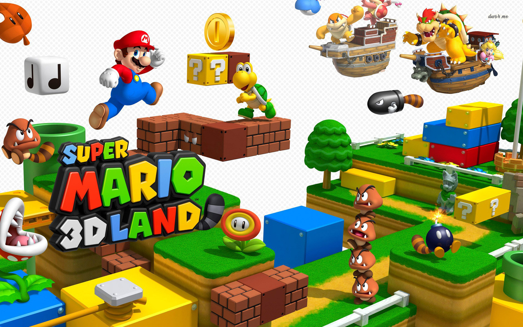 Super Mario 3d Land Wallpaper Game