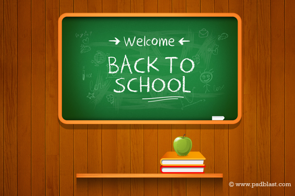 Vector Back to School Background   Freebies   Fribly 600x400