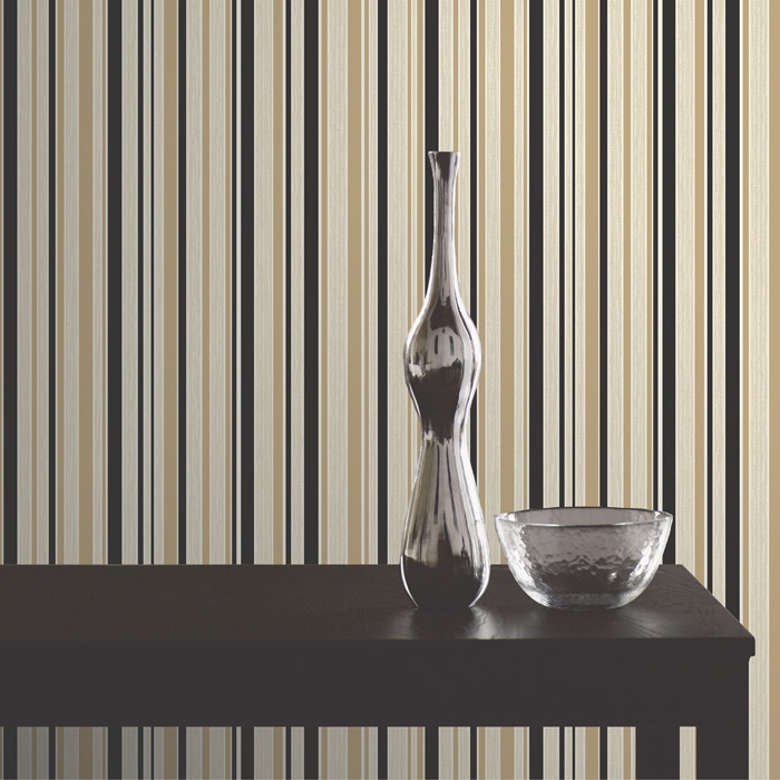 47+] Gold and Cream Striped Wallpaper - WallpaperSafari
