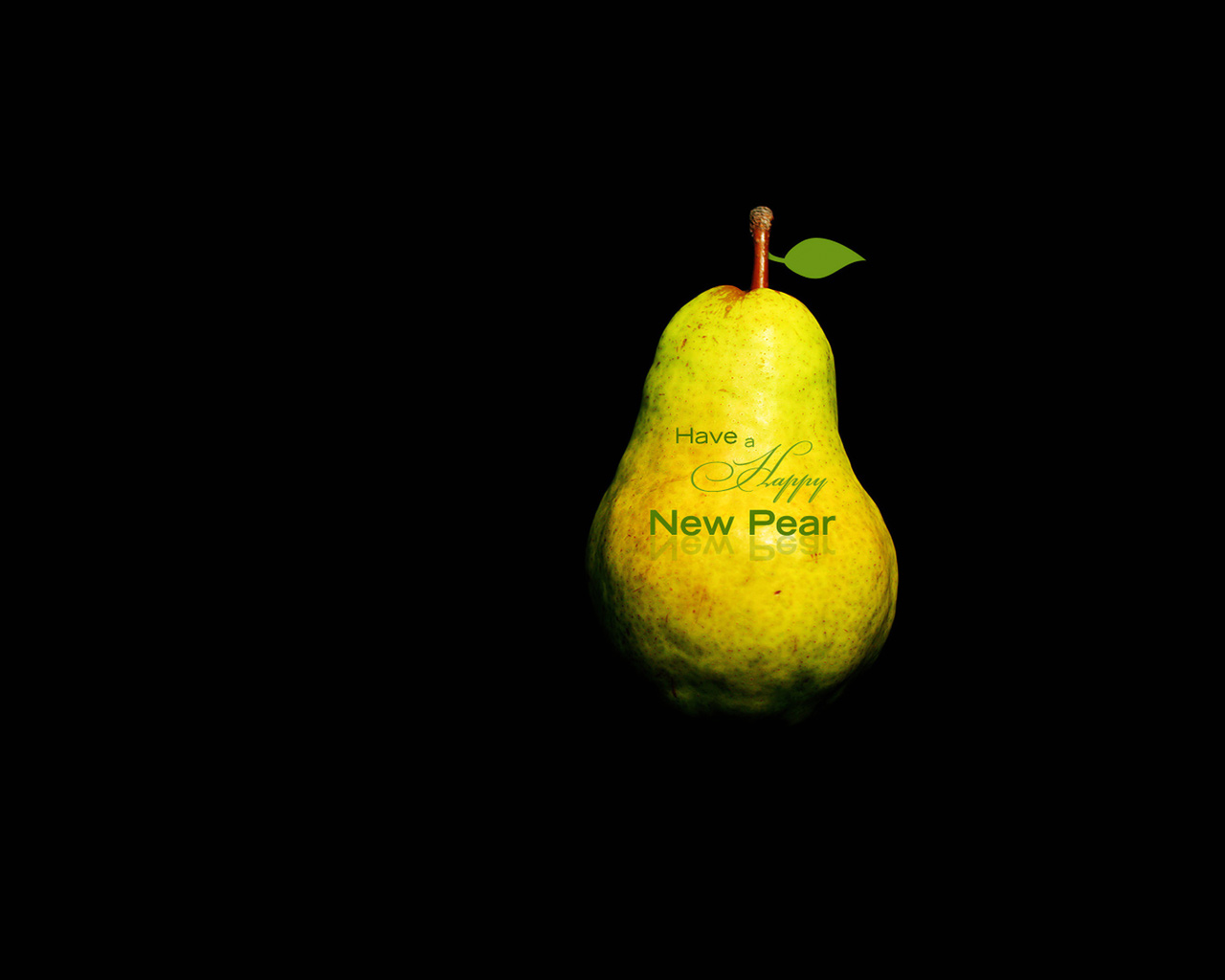 Holidays Have A Happy New Pear Year Desktop