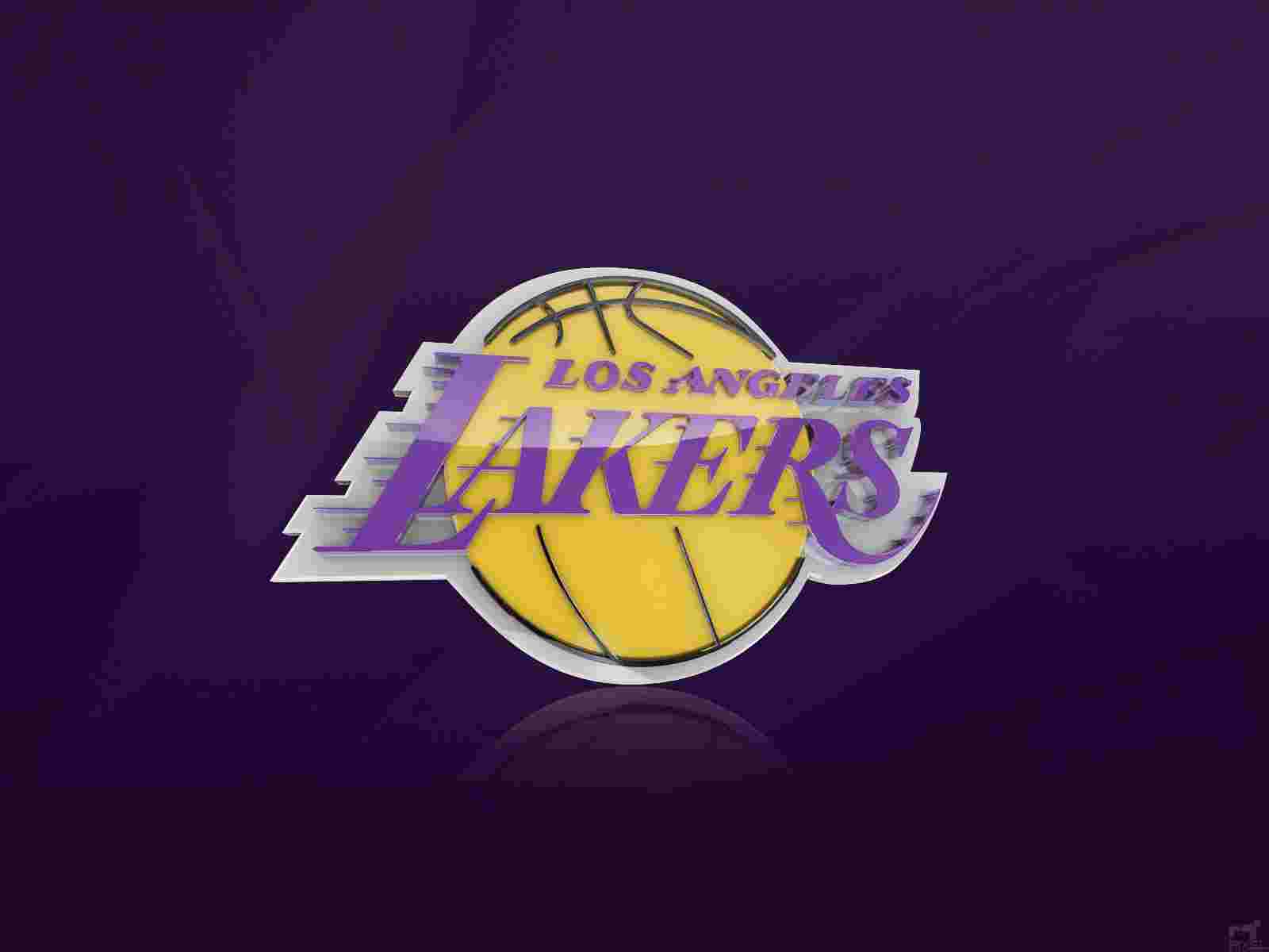 La Lakers 3d Logo Wallpaper Basketball Sport