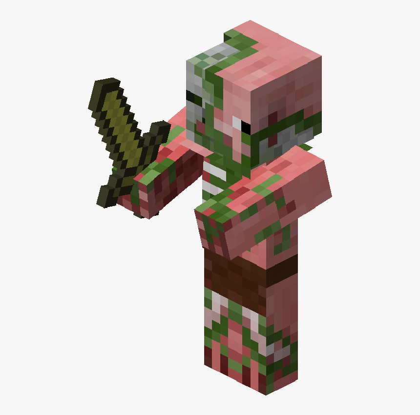 New Texture Minecraft Zombie Pigman HD Png