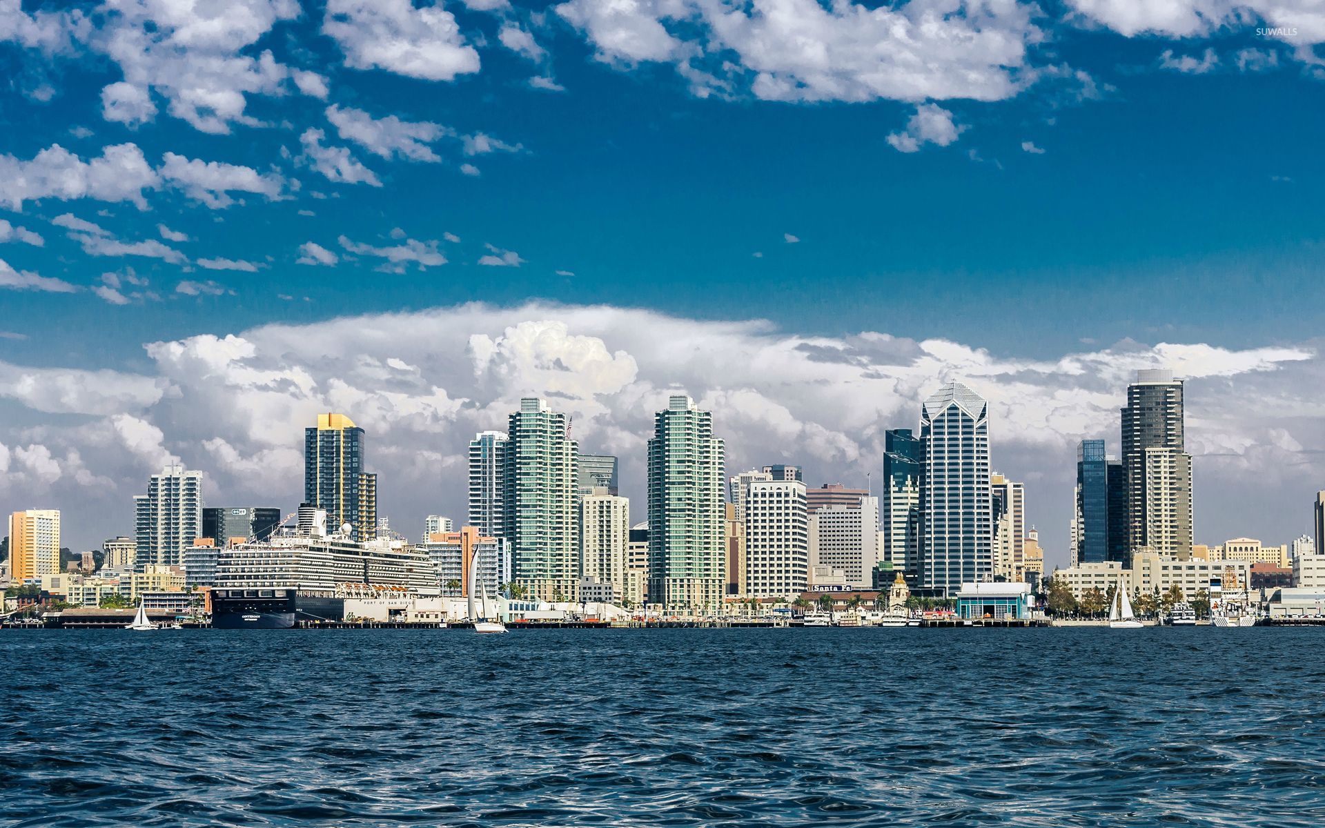 San Diego Skyline Wallpaper World