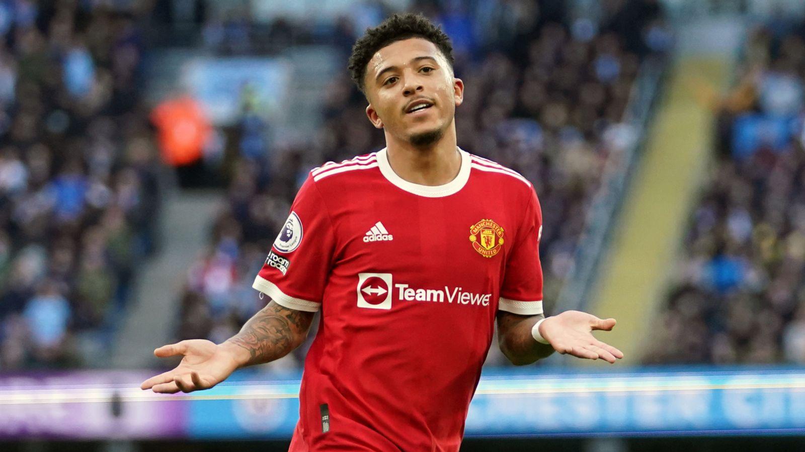 Jadon Sancho Approaching Best Manchester United Form Says Ralf