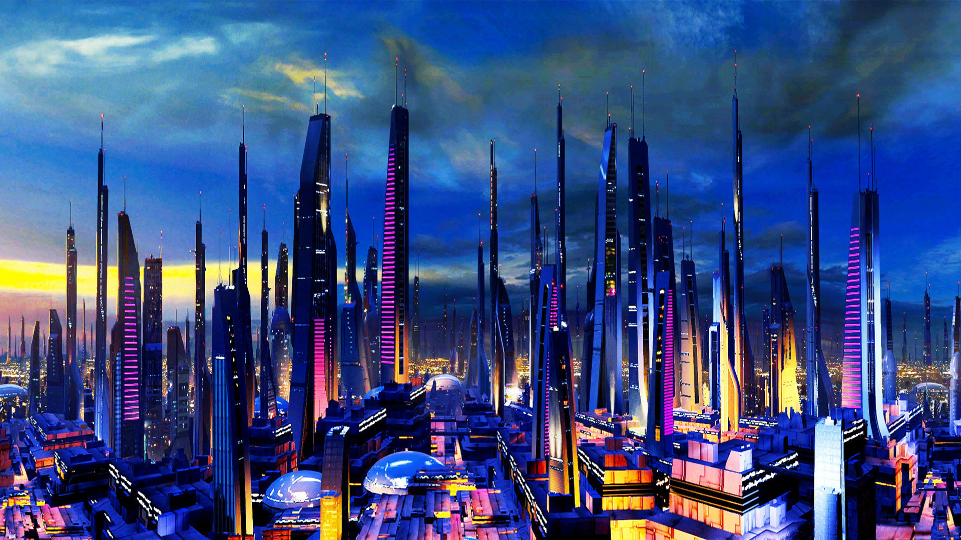 City Futuristic Laptop Full HD 1080p 4k Wallpaper Image