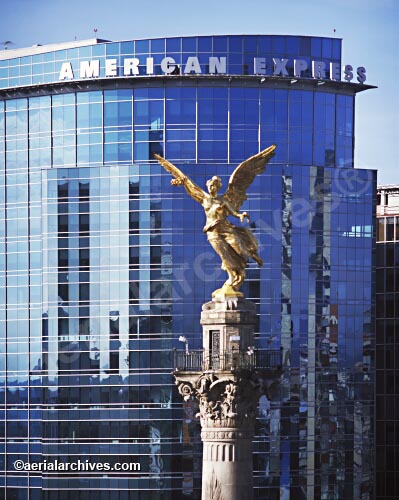 American Express Headquarters In The Background Mexico City Aerial