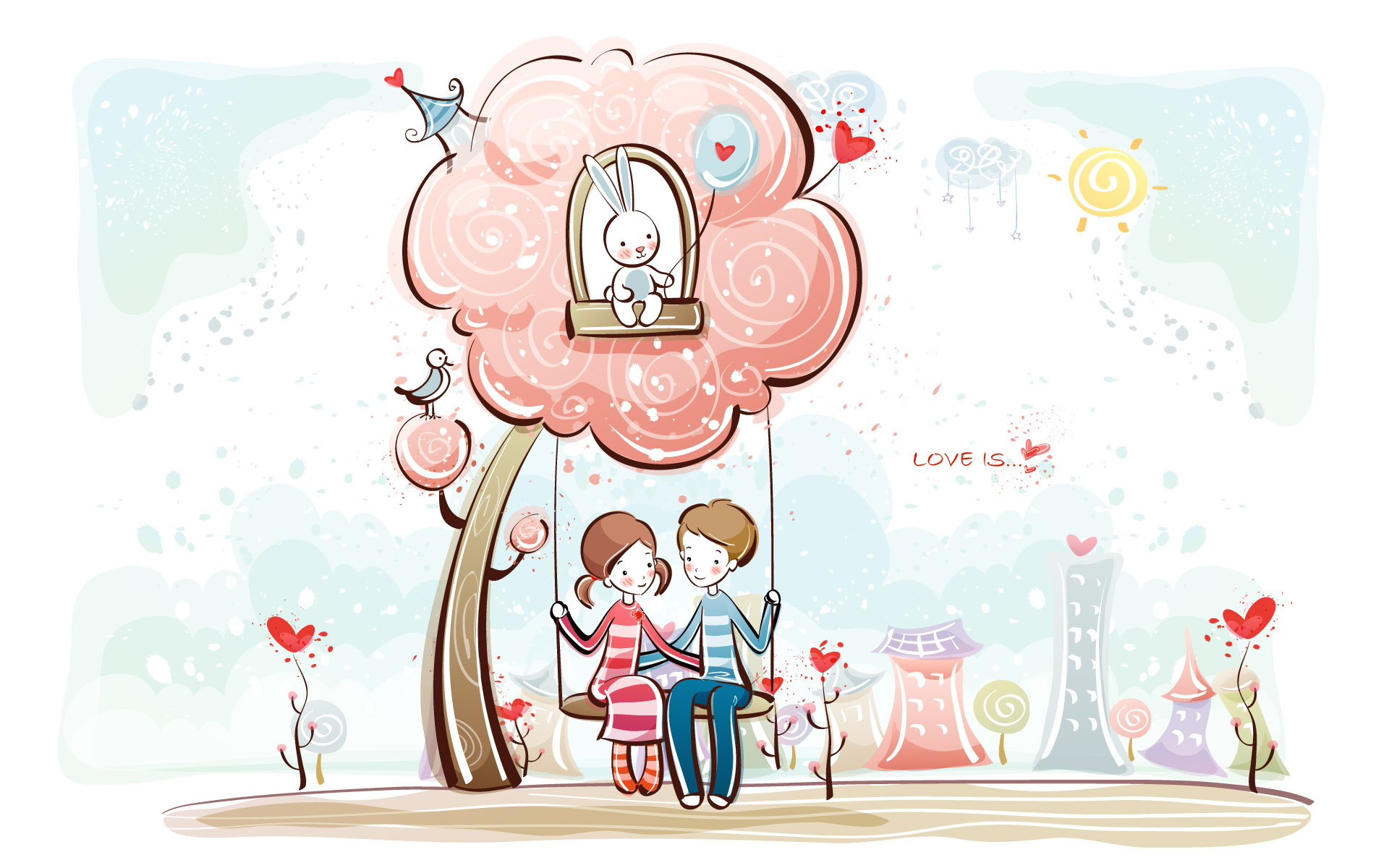 Valentine S Day Wallpaper Cartoon