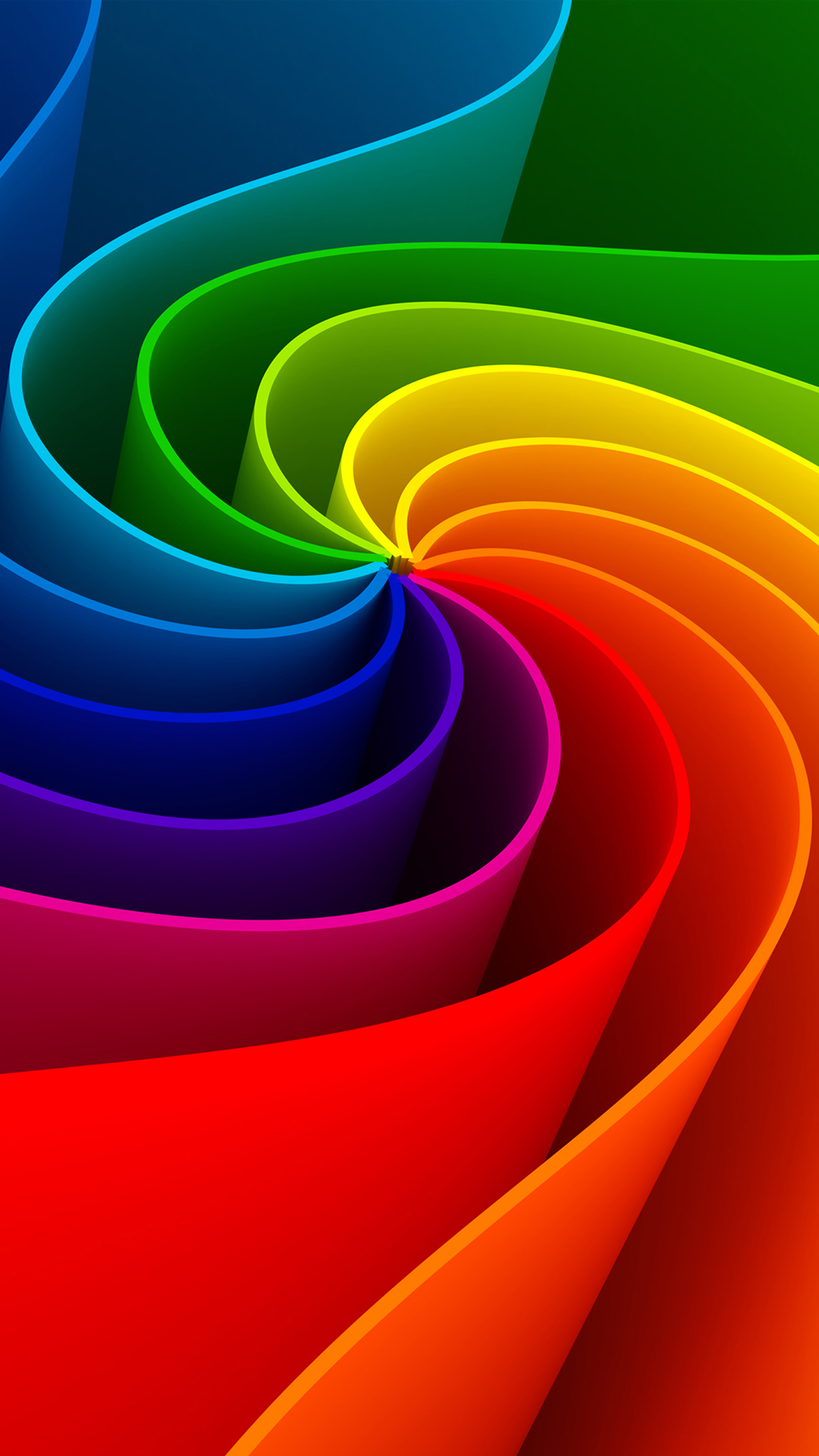 Colorful 3d Swirl iPhone Wallpaper