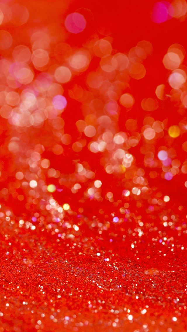 Red Sparkling Glitter iPhone Wallpaper