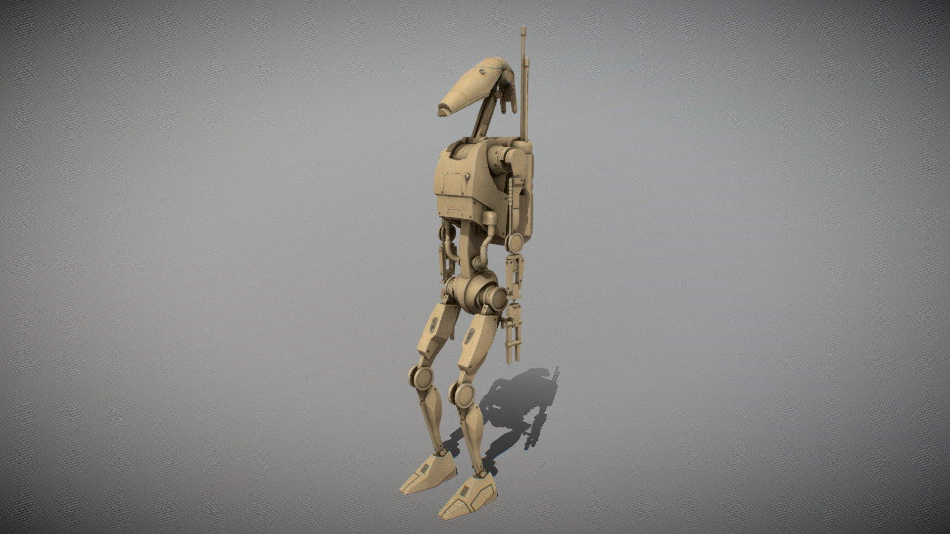 Star Wars B1 Battle Droid 3d Model By Eknightger