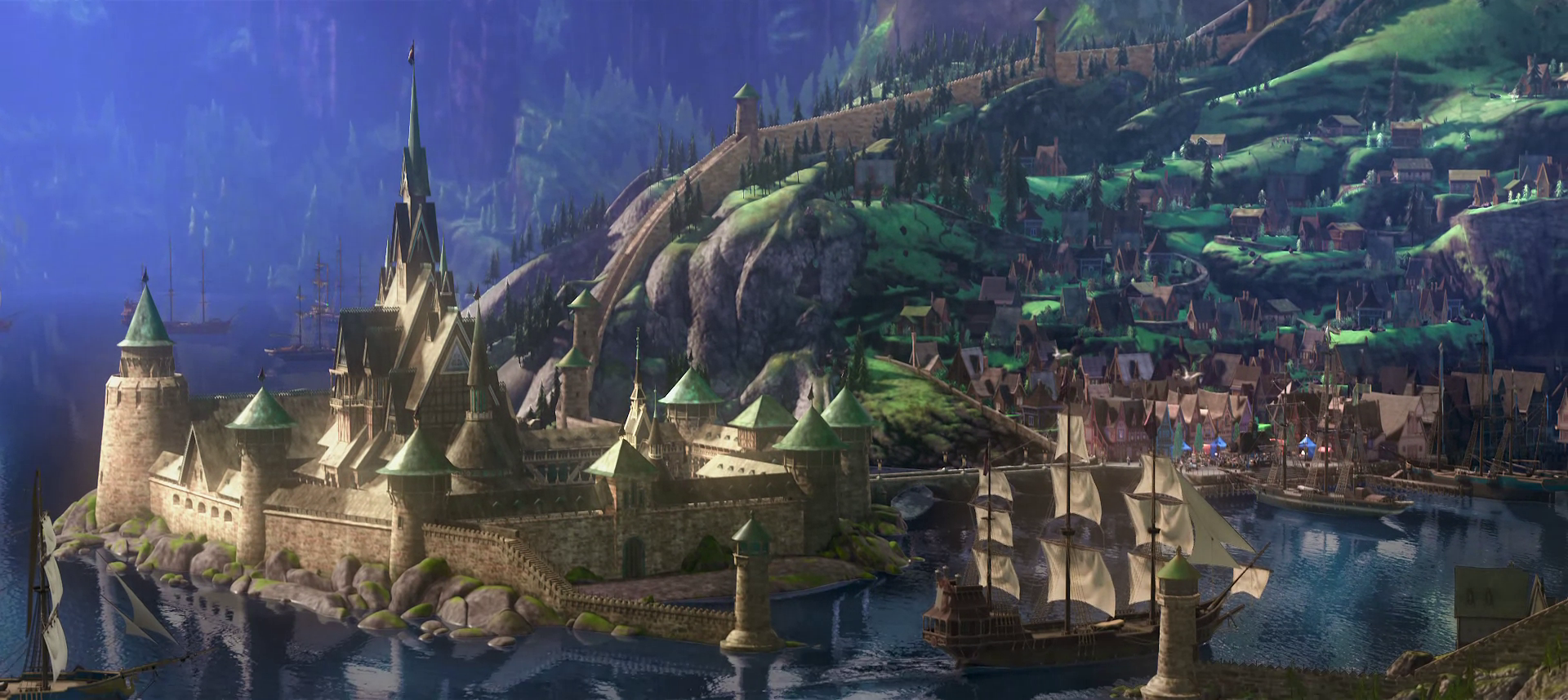 Top Disney Castles Arendelle Frozen Story