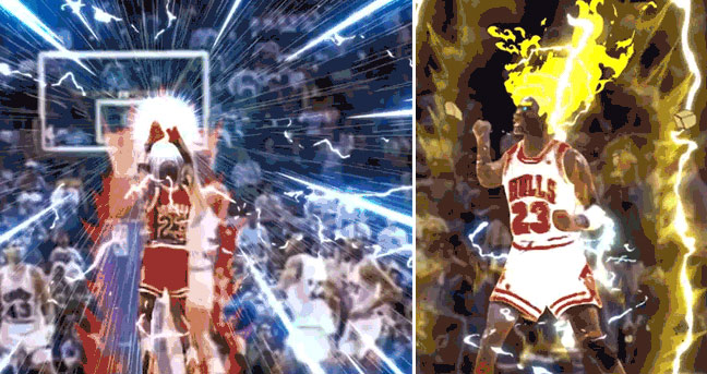 Michael Jordan S Famous The Shot Over Craig Ehlo Dragon Ball