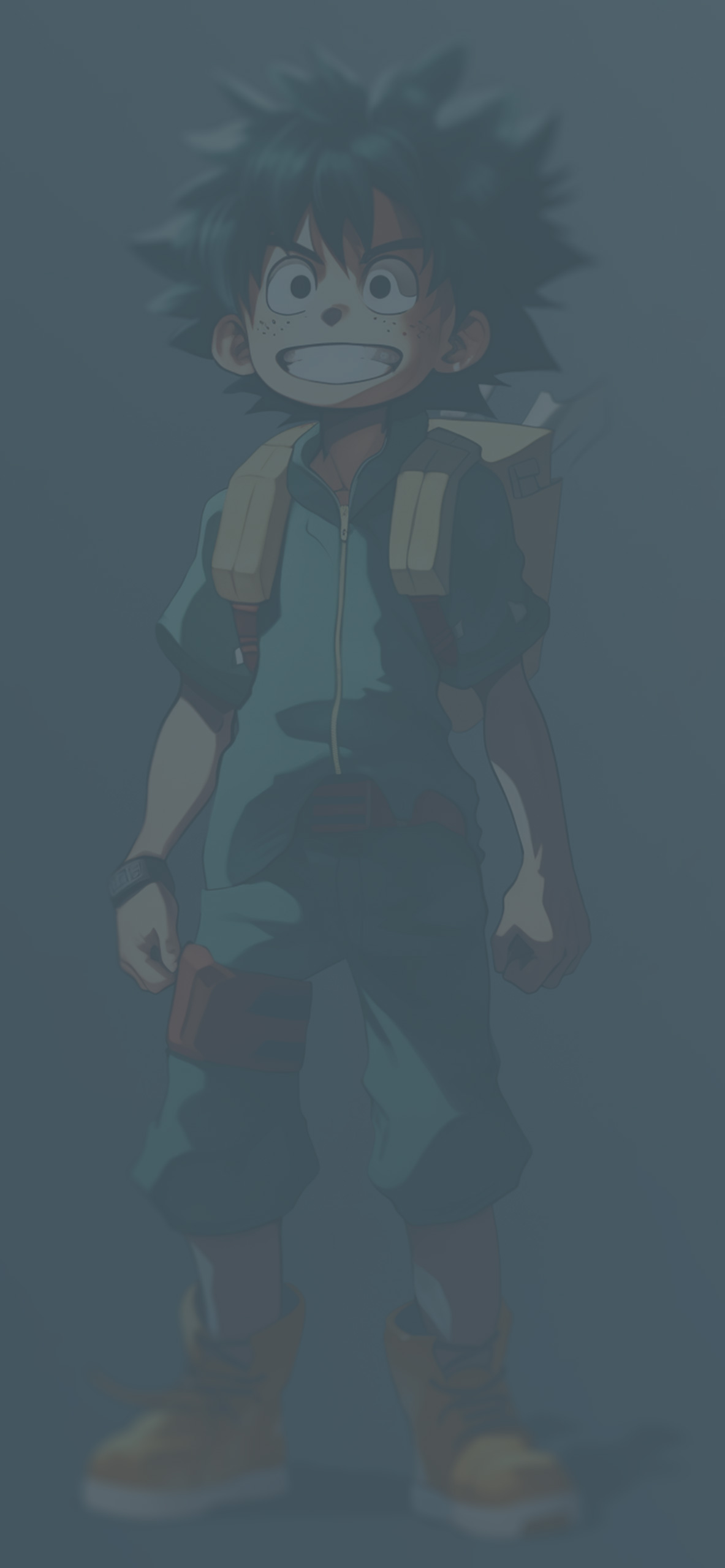 Mha Izuku Midoriya Grey Wallpaper