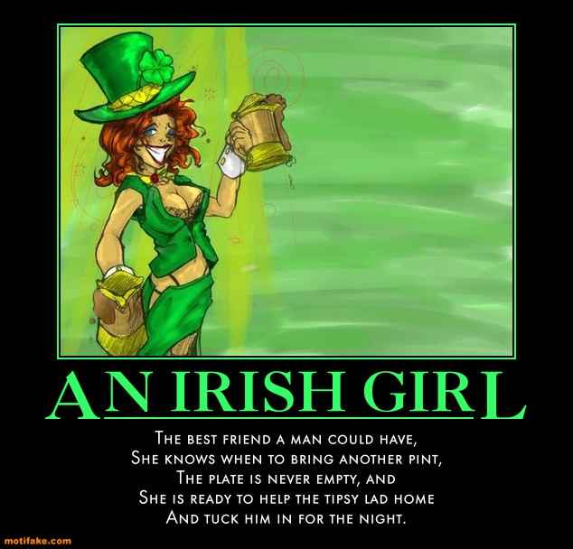 An Irish Girl Pub Drinking Service