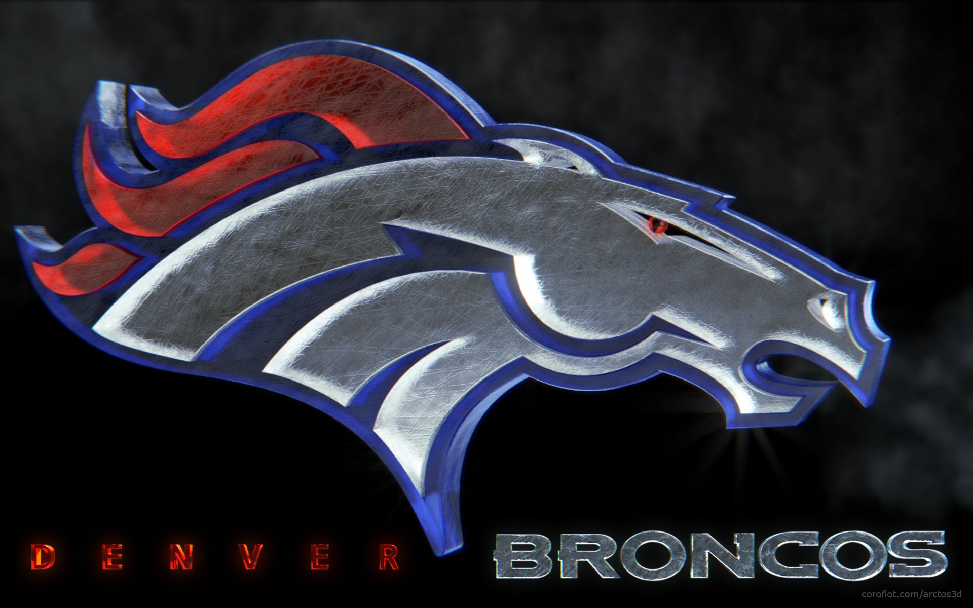 Denver Broncos Logo Wallpaper Background Image Art