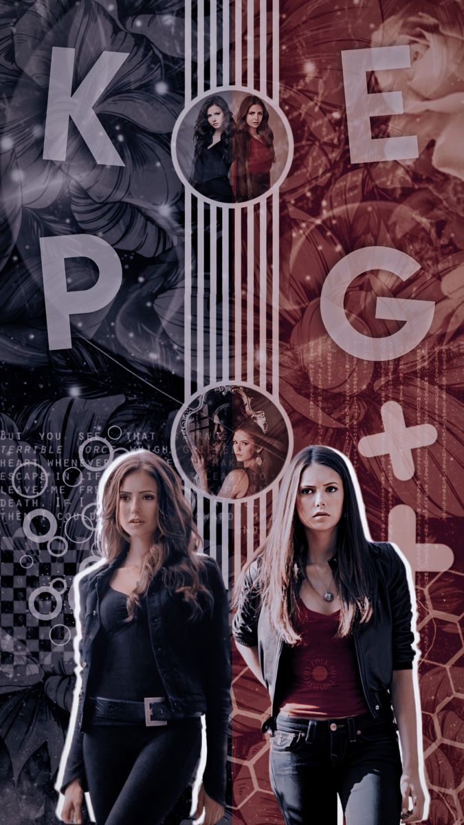 Contrary Verse Elena And Katherine Vampire Diaries Wallpaper