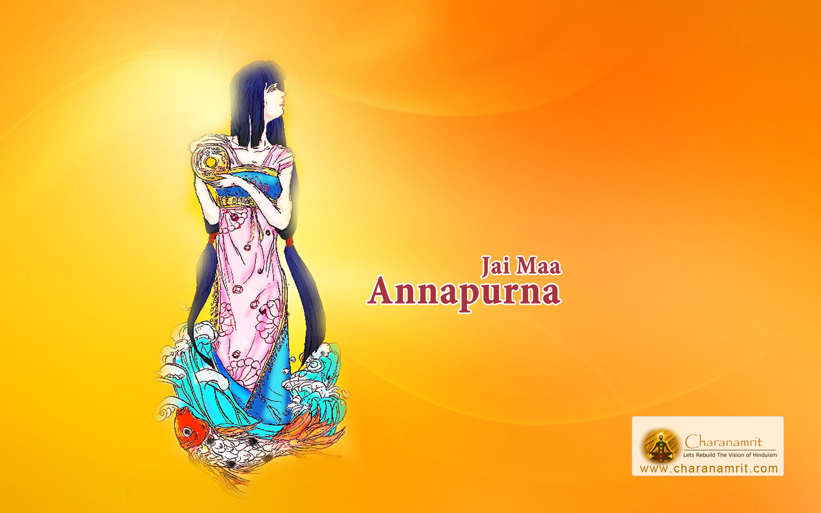 Annapurna Jai Maa Devi Stylish HD Wallpaper For