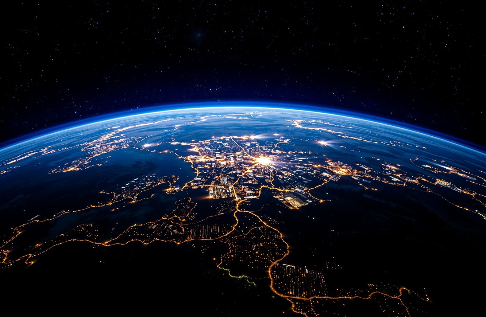 Earth At Night Wallpaper HD