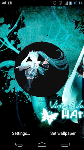  hatsune miku logo to your phone hatsune miku 3d live wallpaper is an