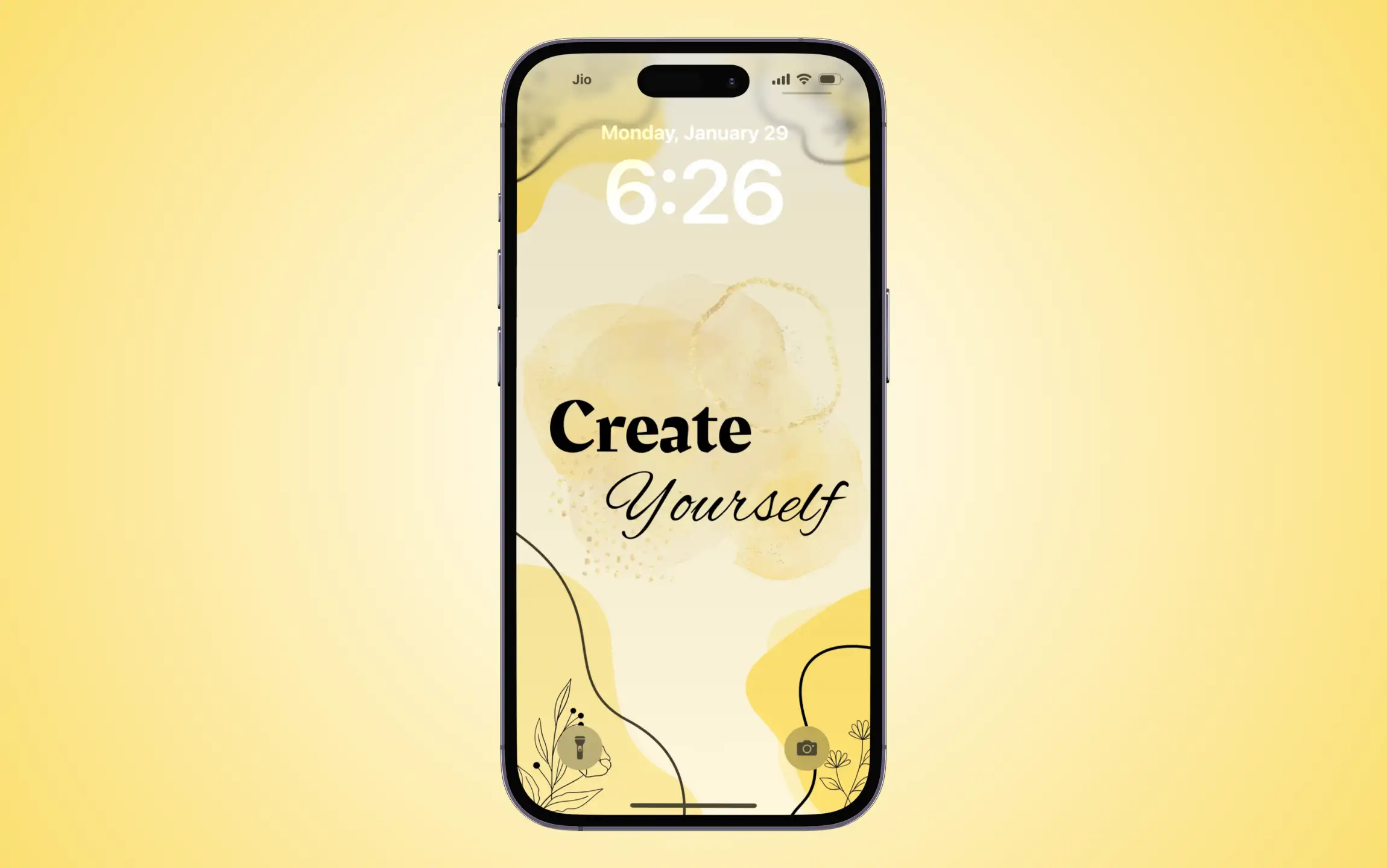 Yellow Wallpaper For iPhone In
