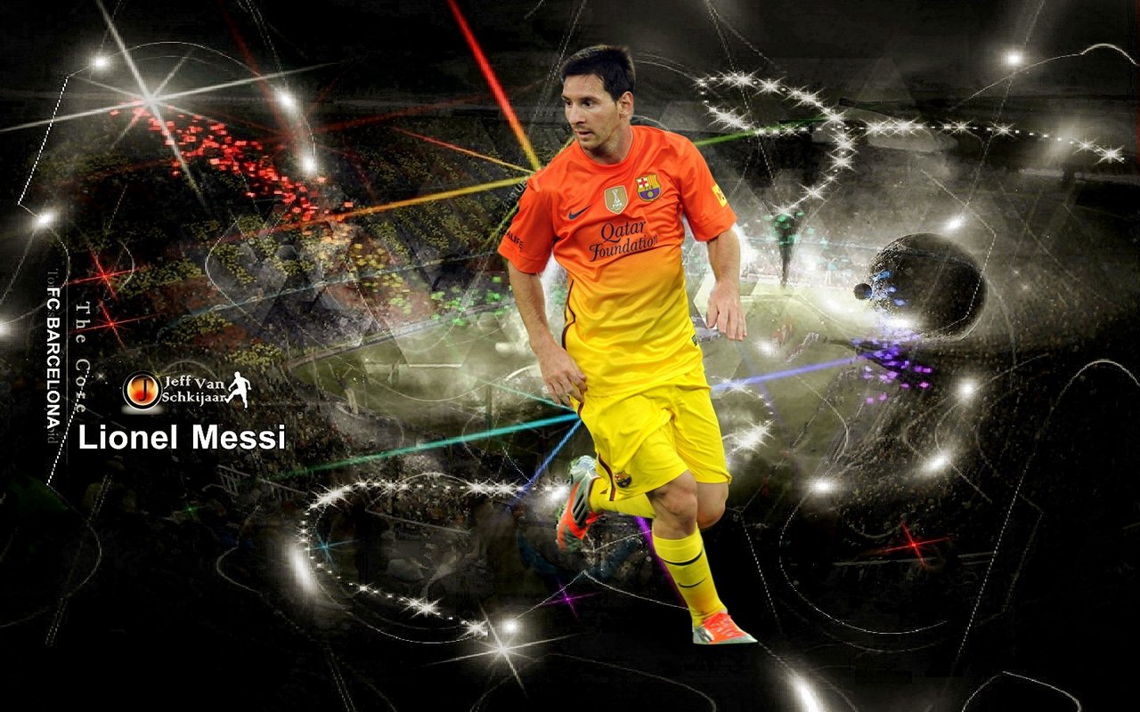 Lionel Messi Football Cartoon by WpapArtist WPAP Artist on canvas, poster,  wallpaper and more