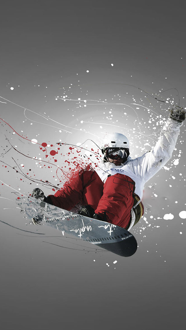 Snowboarder Sport iPhone 5s Wallpaper