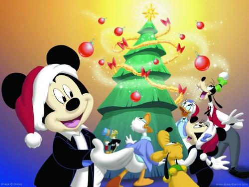 iPad Disney Christmas Tree Wallpaper