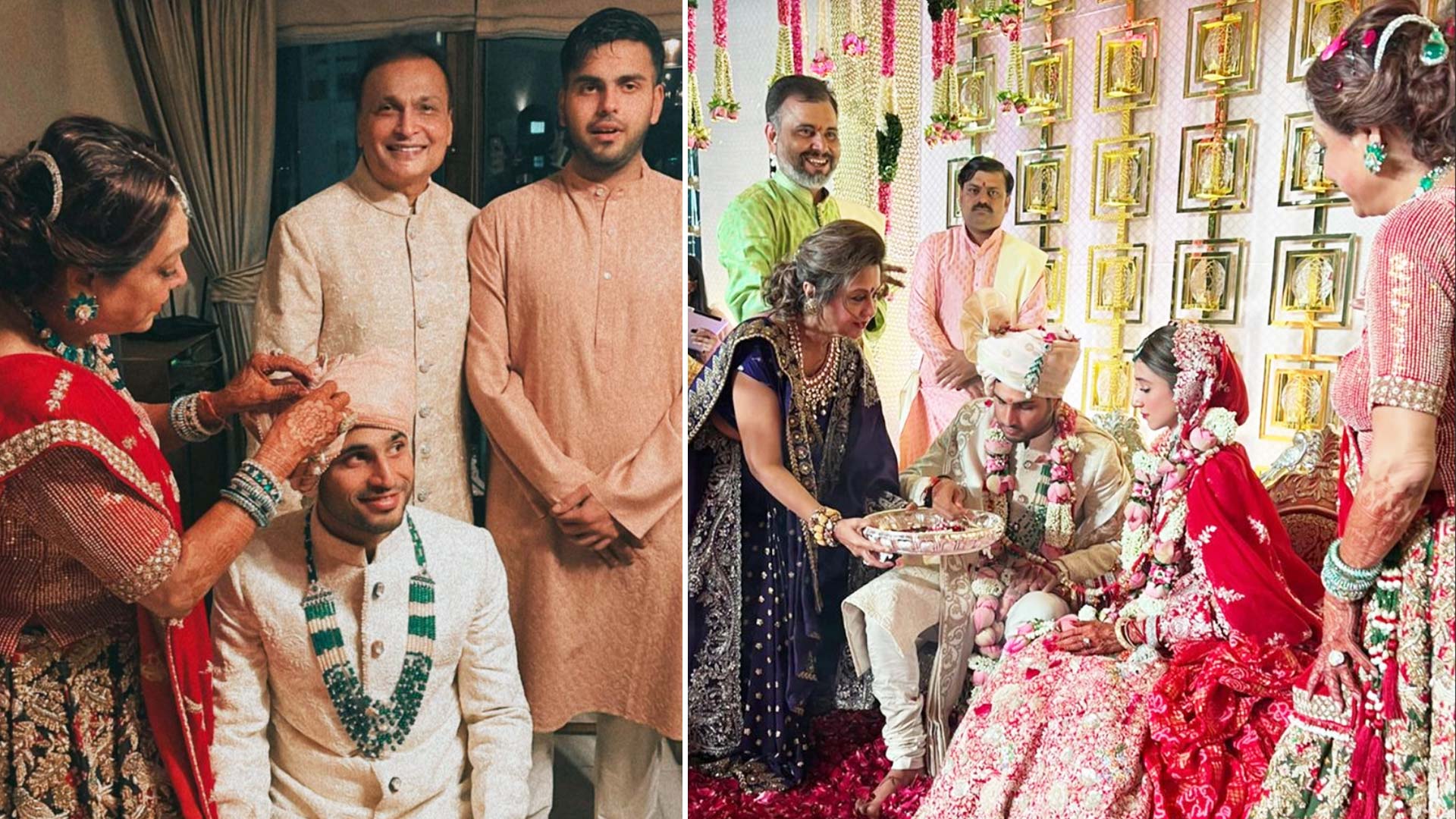 Anmol Ambani And Khrisha Shah Wedding Inside Photos Videos