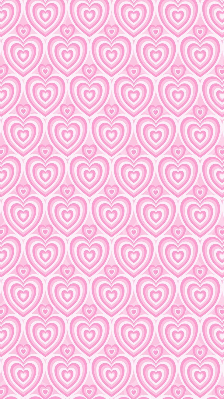 Pastel Pink Hearts Wallpaper