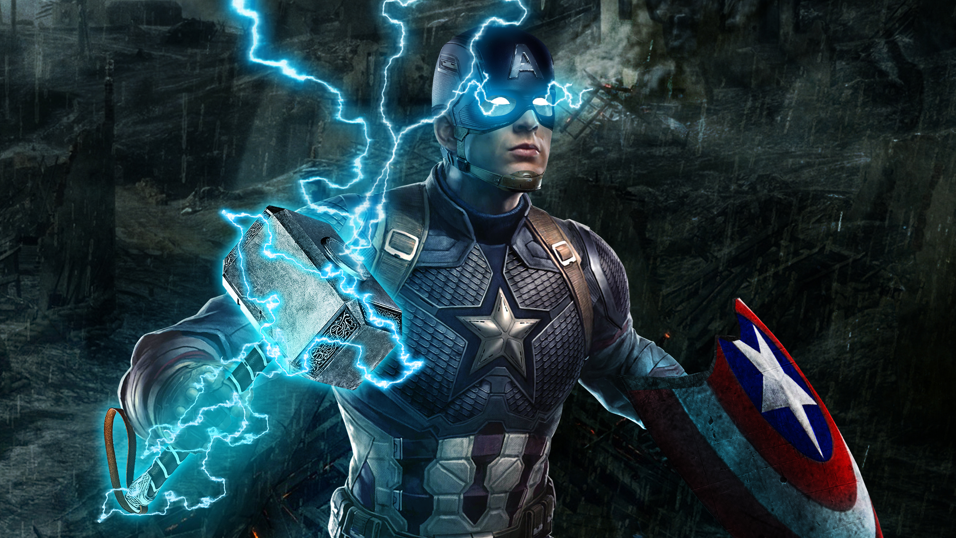 Captain America Avengers Endgame 4k Wallpaper HD Superheroes