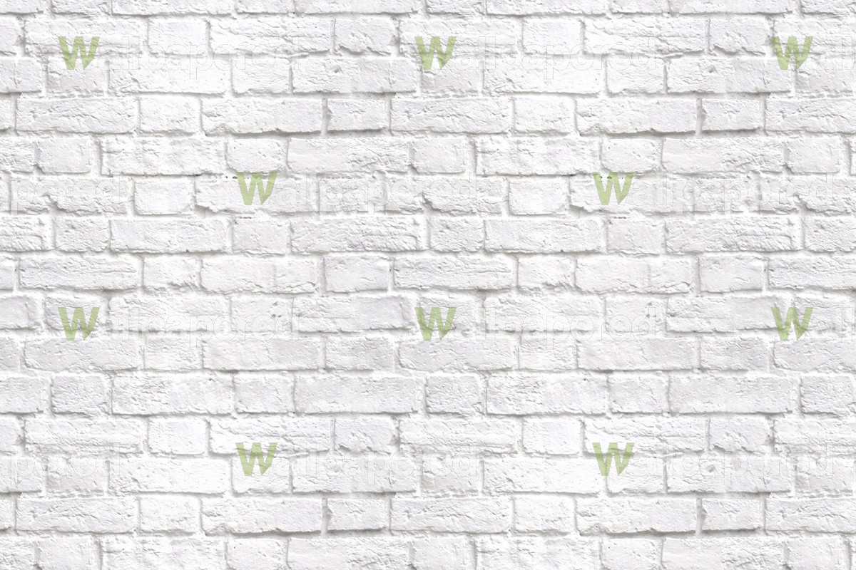 White Brick Wall Wallpaper Textured Mural