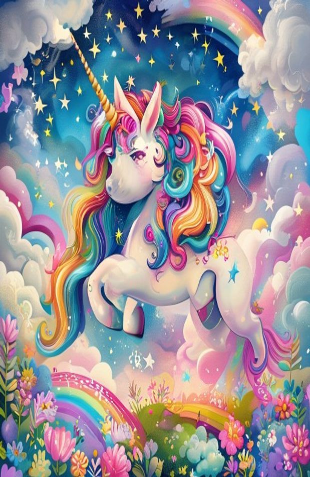 Cartoon Unicorn Wallpaper