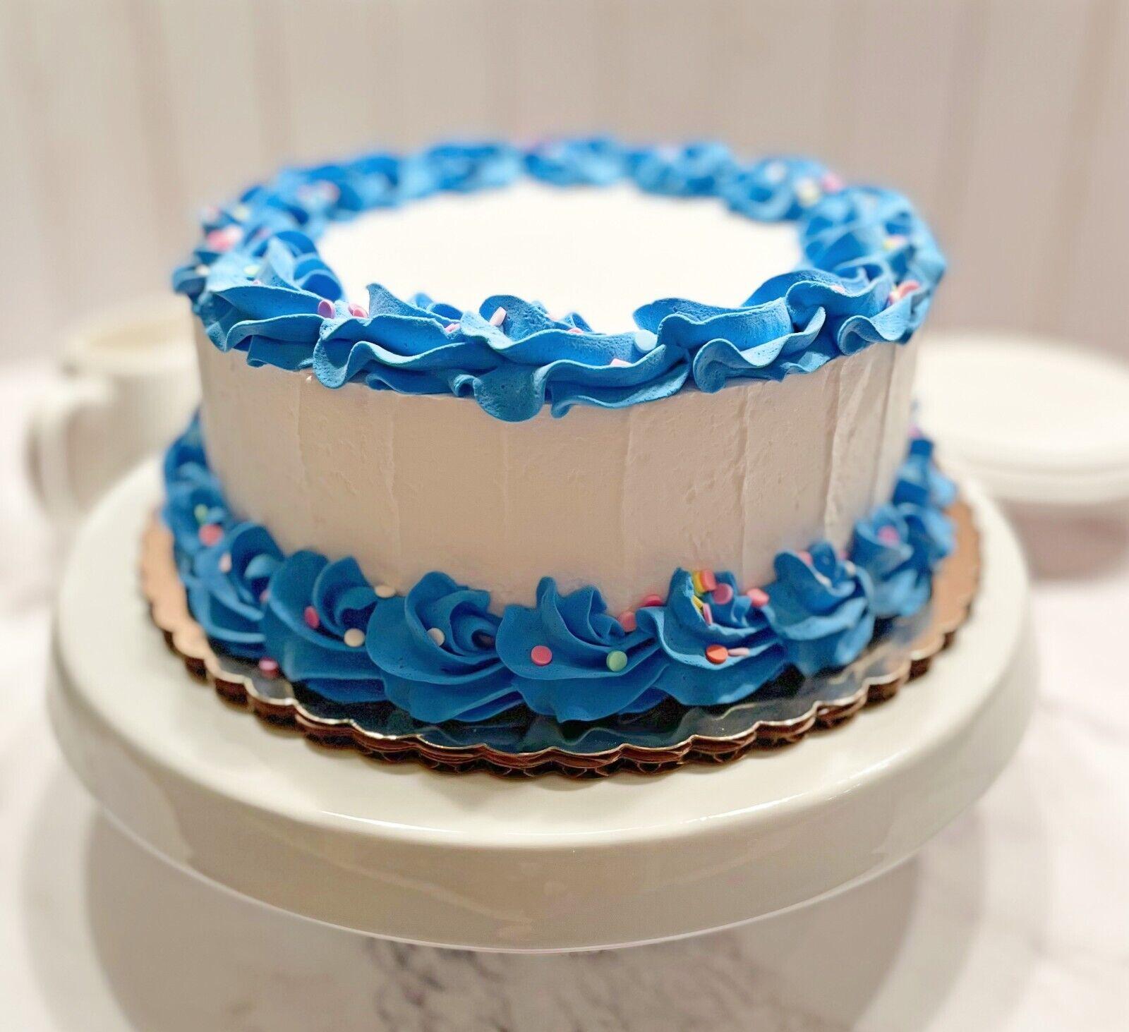 Dezicakes Fake Cake Artificial Food Blue BirtHDay