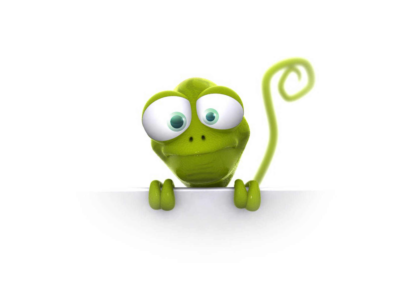 Funny Cartoon 3d Frog HD Desktop Wallpaper