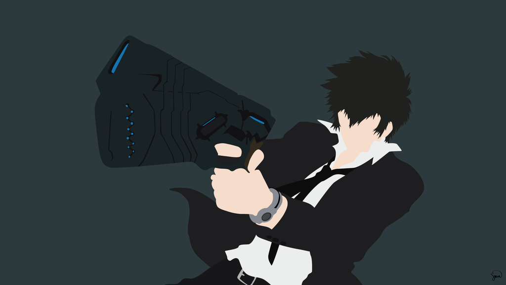 Kougami Shinya Psycho Pass Minimalist Wallpaper By Greenmapple17 On