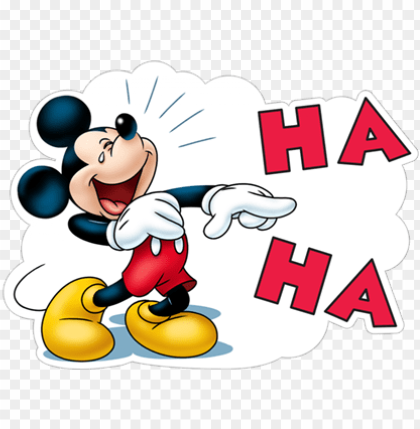 Ha Haha Laugh Lol Mickey Mouse Viber Stickers