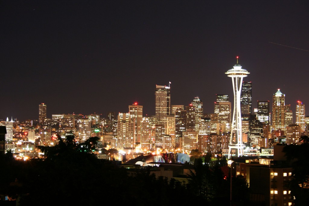 Seattle Skyline Wallpaper Night