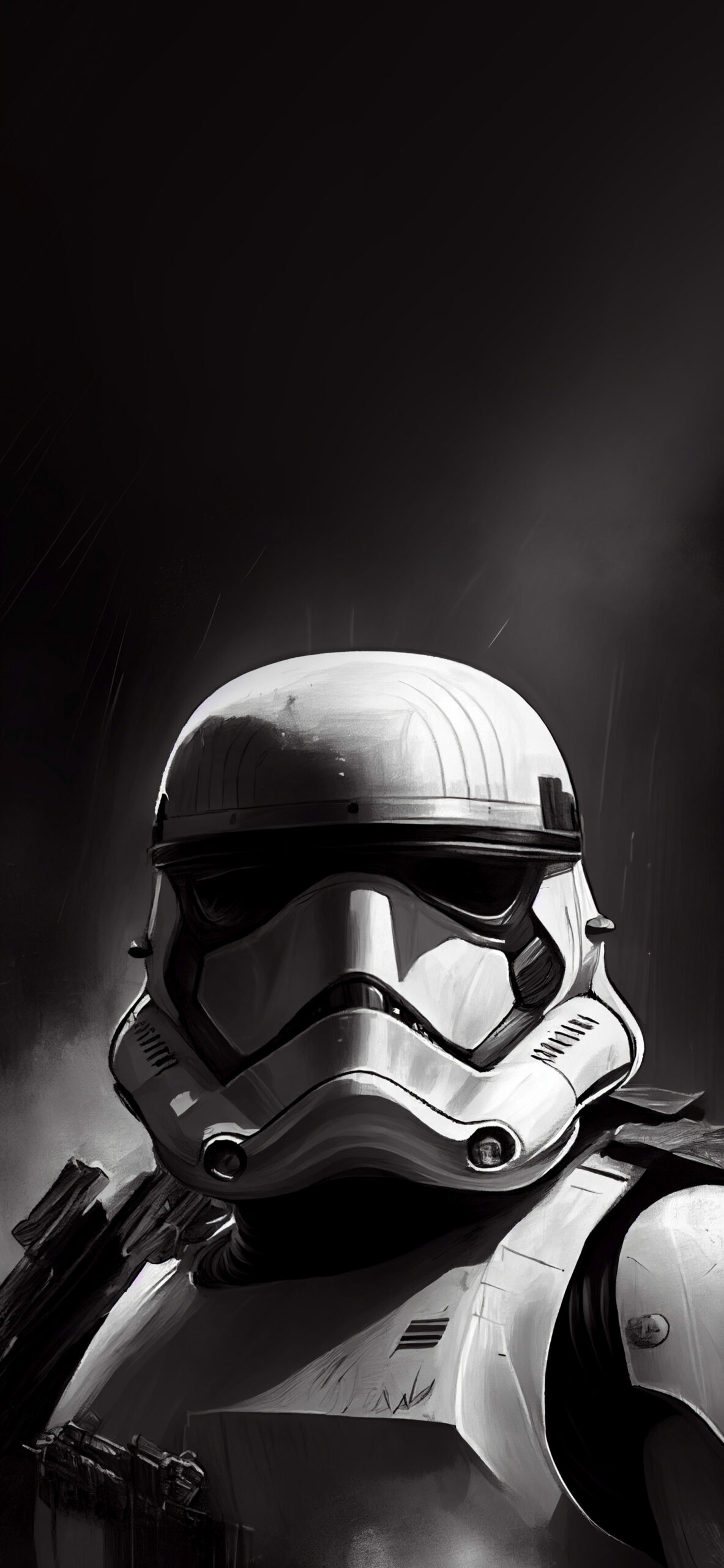 Star Wars Stormtrooper Black And White Wallpaper