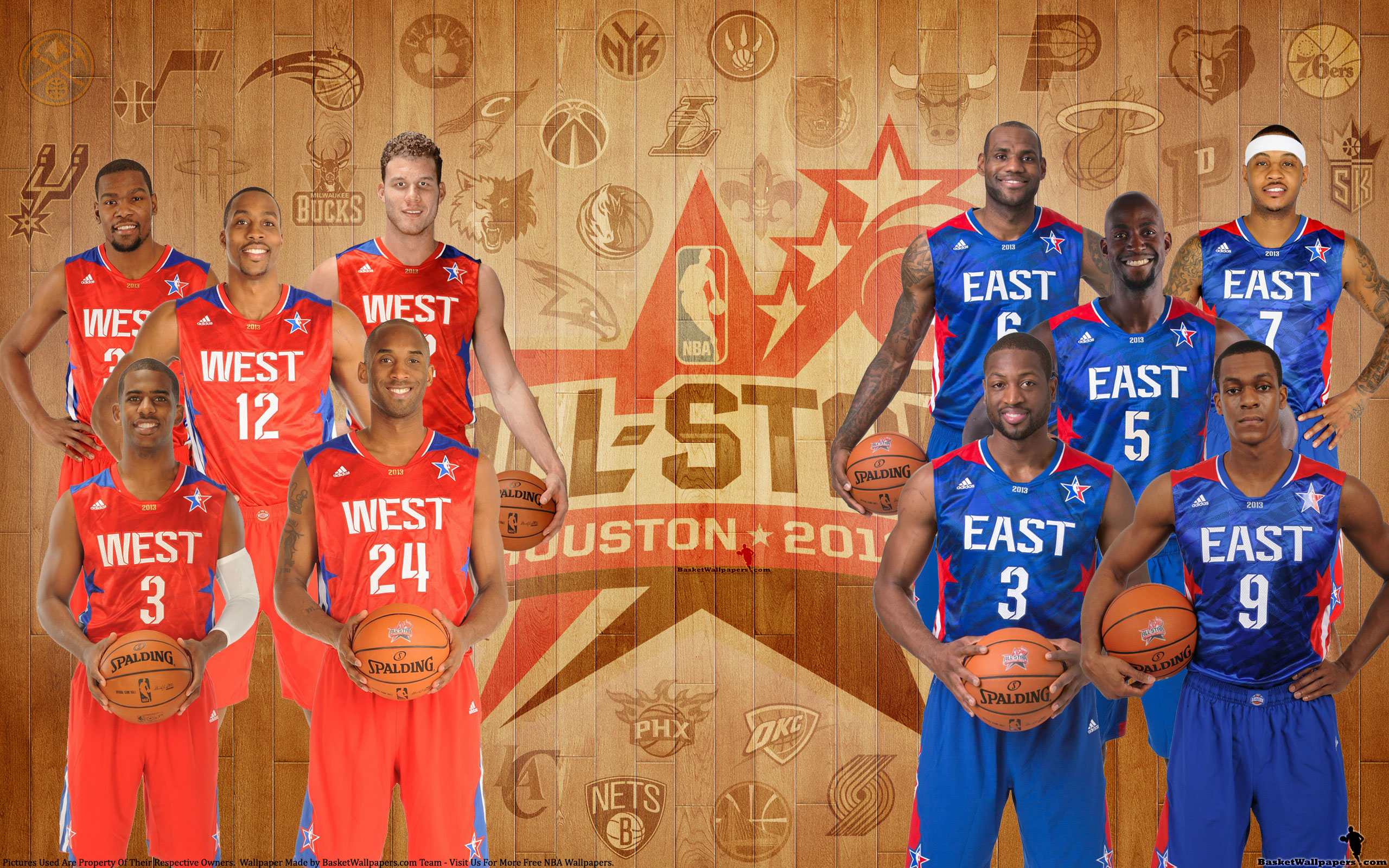 Description 2013 NBA All Star Starters is a hi res Wallpaper for pc